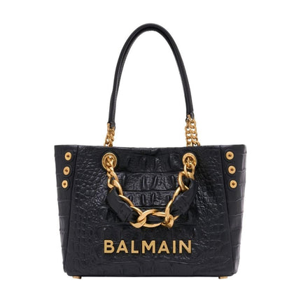 Cabas 1945 Soft Small - Balmain - Leder - Schwarz