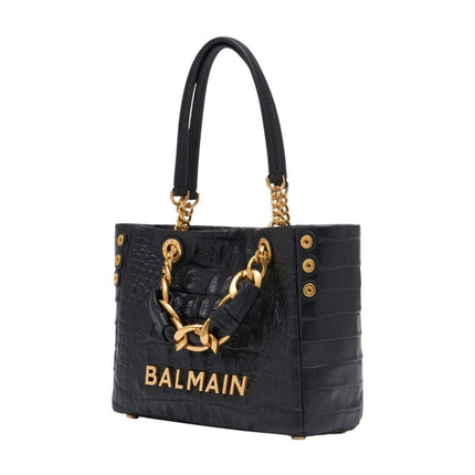 Cabas 1945 Soft Small - Balmain - Leder - Schwarz