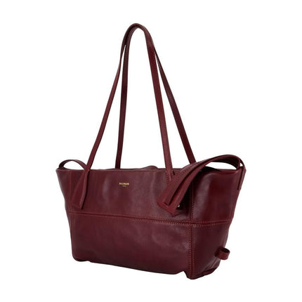 Schultertasche Track Zip Small - Balmain - Leder - Violett