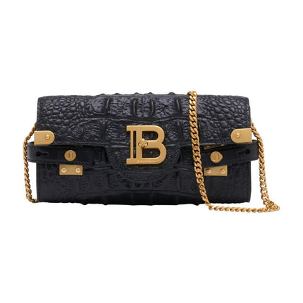 Wallet On Chain B-Buzz 23 - Balmain - Leder - Schwarz
