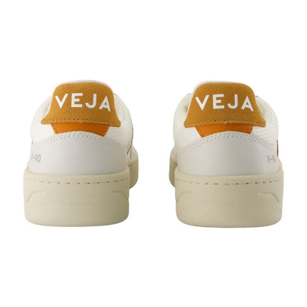 Sneakers V-90 - Veja - Nylon - Weiß