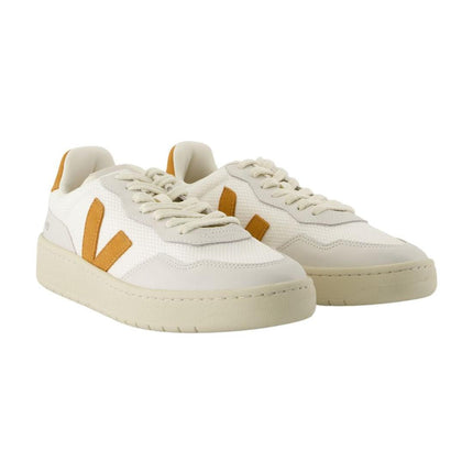 Sneakers V-90 - Veja - Nylon - Weiß