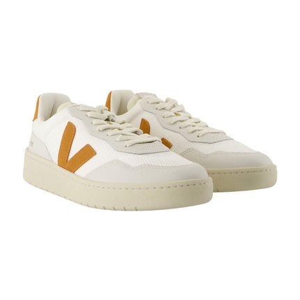 Sneakers V-90 - Veja - Nylon - Weiß