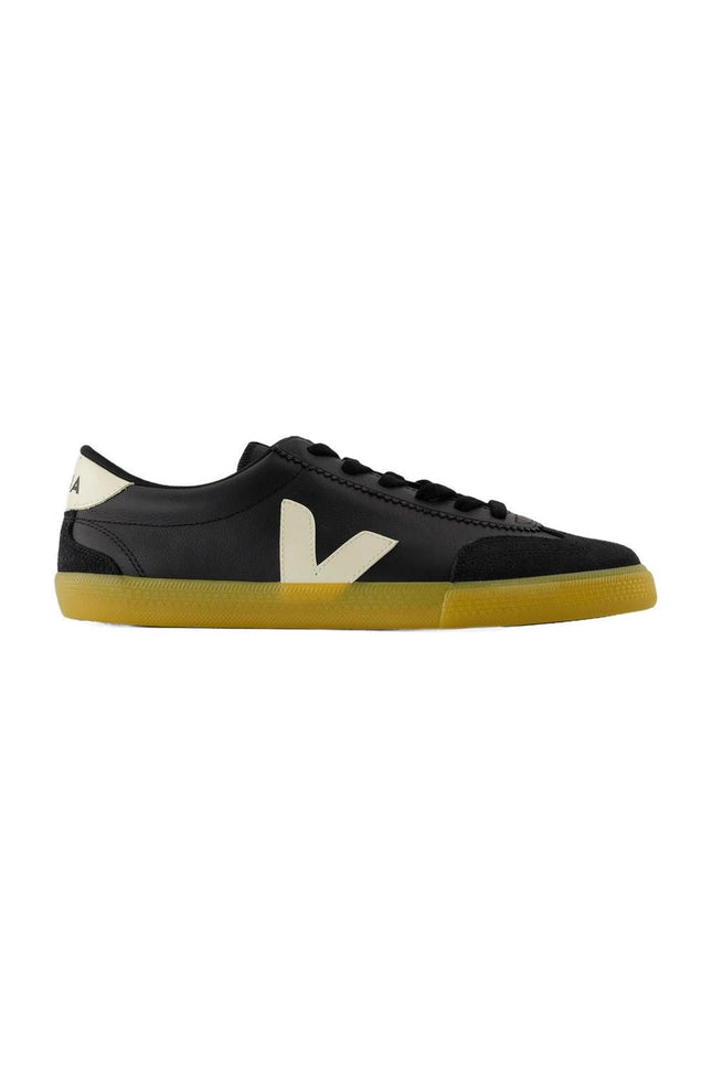 Volleyball Sneakers - Veja - Leder - Schwarz