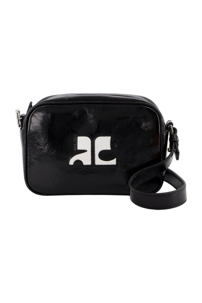 Reedition Camera Schultertasche - Courreges - Leder - Schwarz