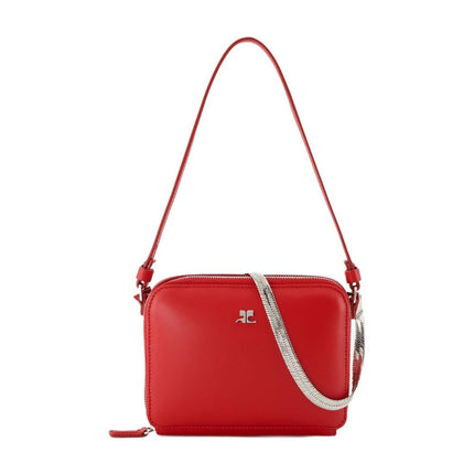 Cloud Chained Handtasche - Courreges - Leder - Rot