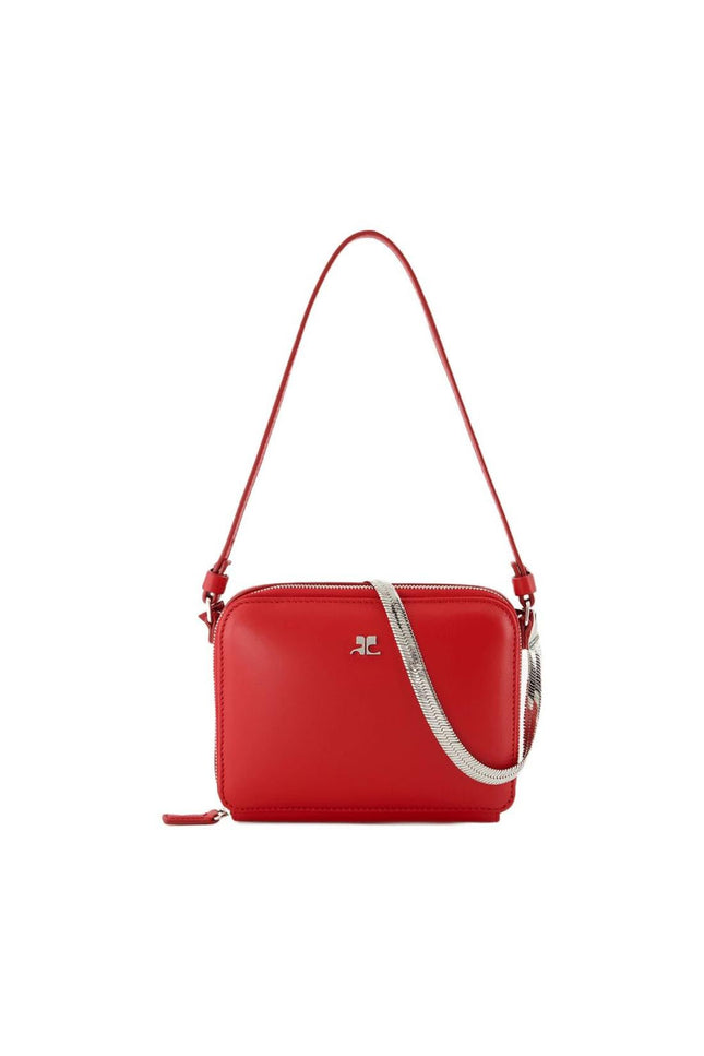 Cloud Chained Handtasche - Courreges - Leder - Rot