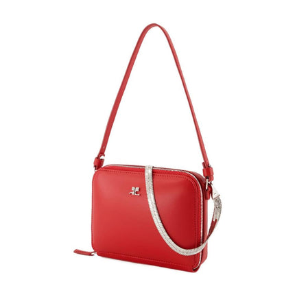 Cloud Chained Handtasche - Courreges - Leder - Rot