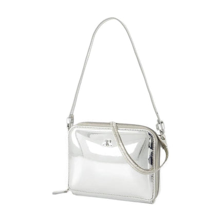Cloud Chained Mirror Handtasche - Courreges - Leder - Silber