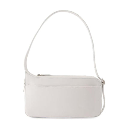 One Racer Baguette Schultertasche - Courreges - Leder - Weiß