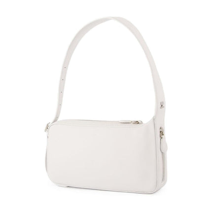 One Racer Baguette Schultertasche - Courreges - Leder - Weiß
