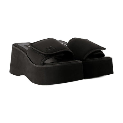 Scuba Wave Sandalen - Courreges - Polyester - Schwarz