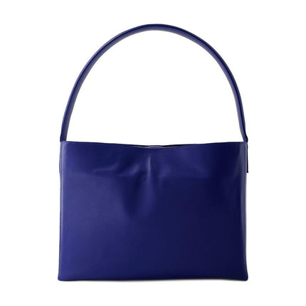 Leonore L Schultertasche - Ines de la Fressange - Leder - Kobaltblau