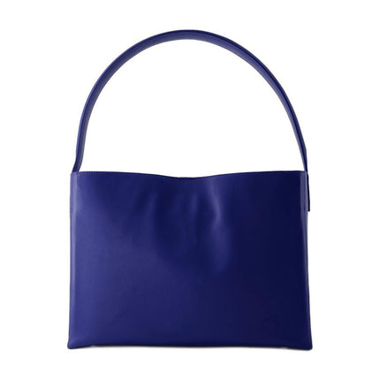 Leonore L Schultertasche - Ines de la Fressange - Leder - Kobaltblau