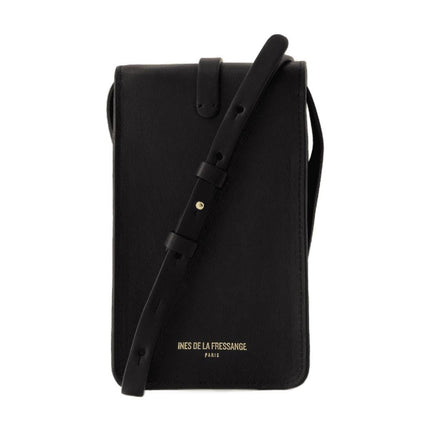 Leonore Schultertasche - Ines de la Fressange - Leder - Schwarz