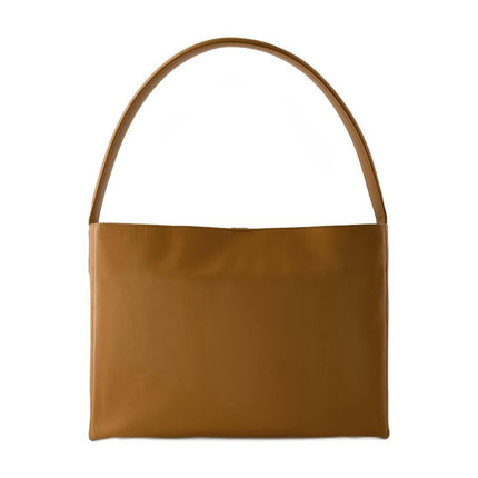 Leonore L Schultertasche - Ines de la Fressange - Leder - Camel