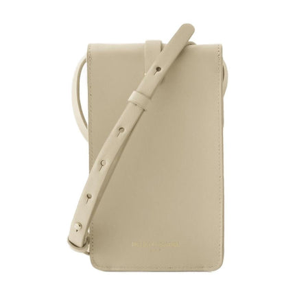 Leonore Schultertasche - Ines de la Fressange - Leder - Light Sand