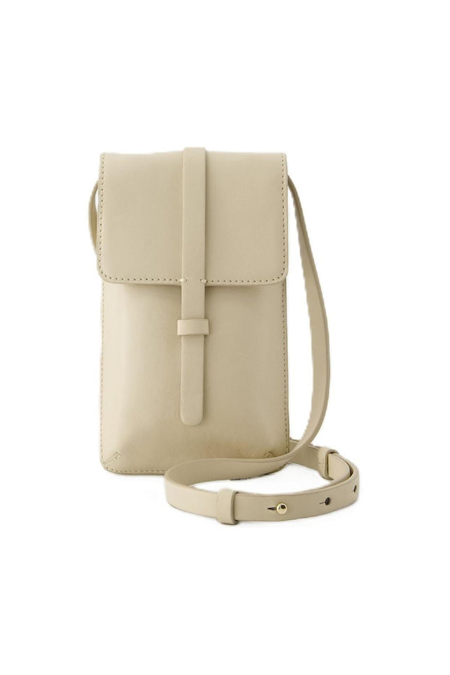 Leonore Schultertasche - Ines de la Fressange - Leder - Light Sand