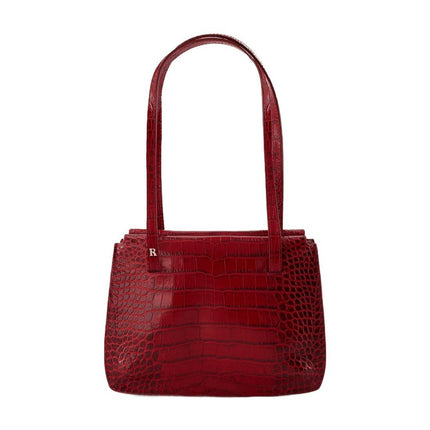 Apero Handtasche - Rouje - Leder - Kroko Rot