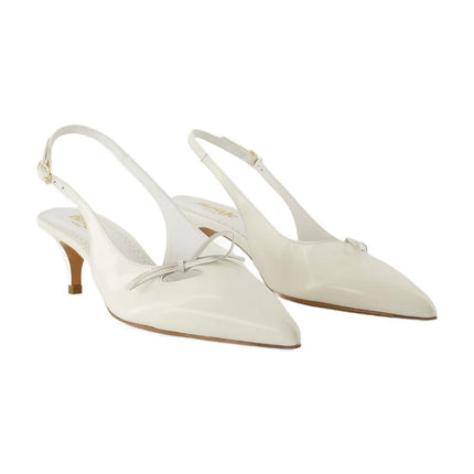 Milanaise-Pumps - Rouje - Leder - Beige