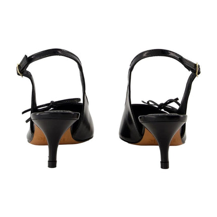 Milanaise-Pumps - Rouje - Leder - Schwarz