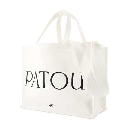 Große Einkaufstasche - PATOU - Baumwolle - Weiß