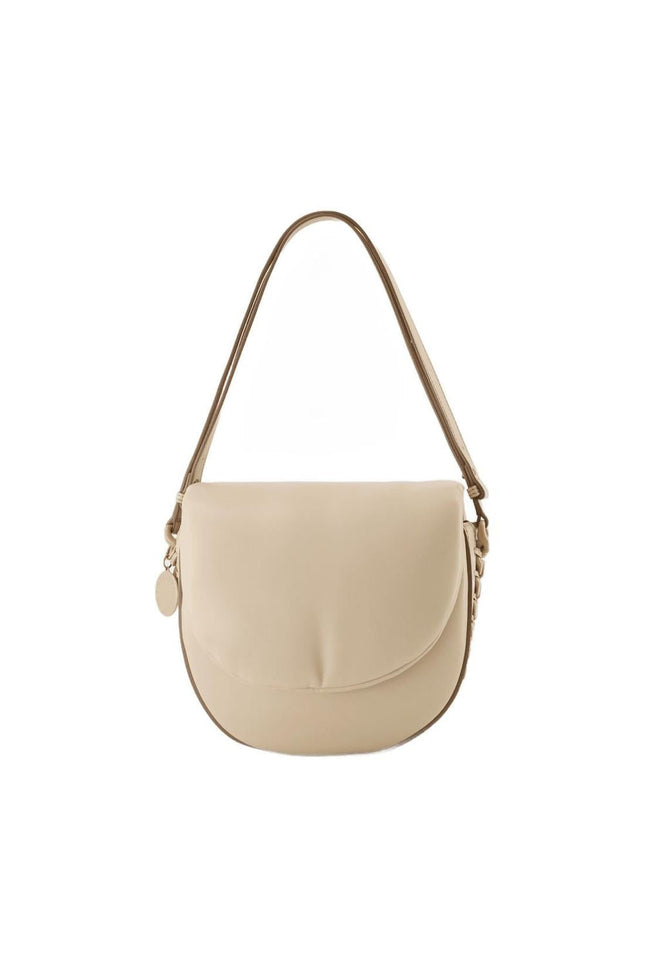 Tasche M Flap Puffy Alter Mat - Stella Mccartney - Veganes Leder - Beige