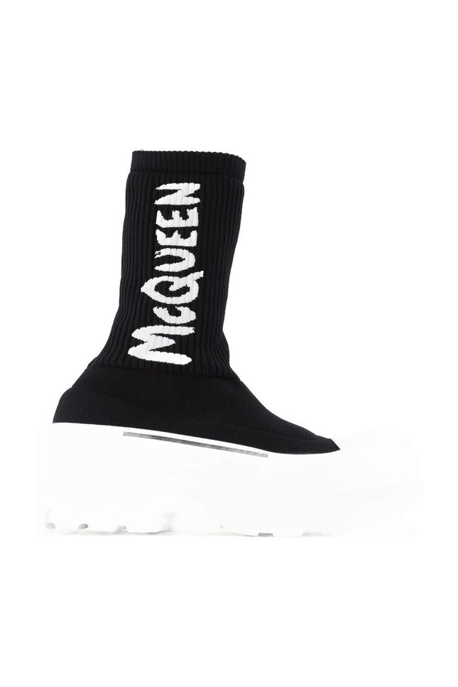 Tread Slick Sneakers aus schwarzem &amp; weißem Canvas