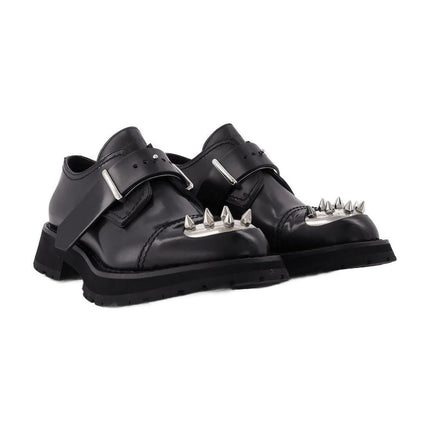 Mocassins Studs aus schwarzem Leder