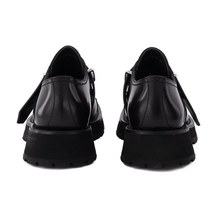 Mocassins Studs aus schwarzem Leder