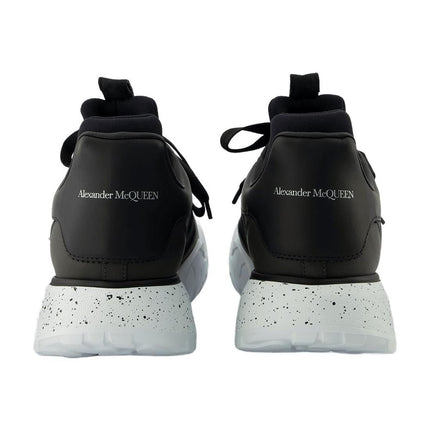Court Sneakers - Alexander Mcqueen - Black/White - Leather