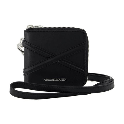Zip Around Billfold Wallet - Alexander Mcqueen - Black - Leather
