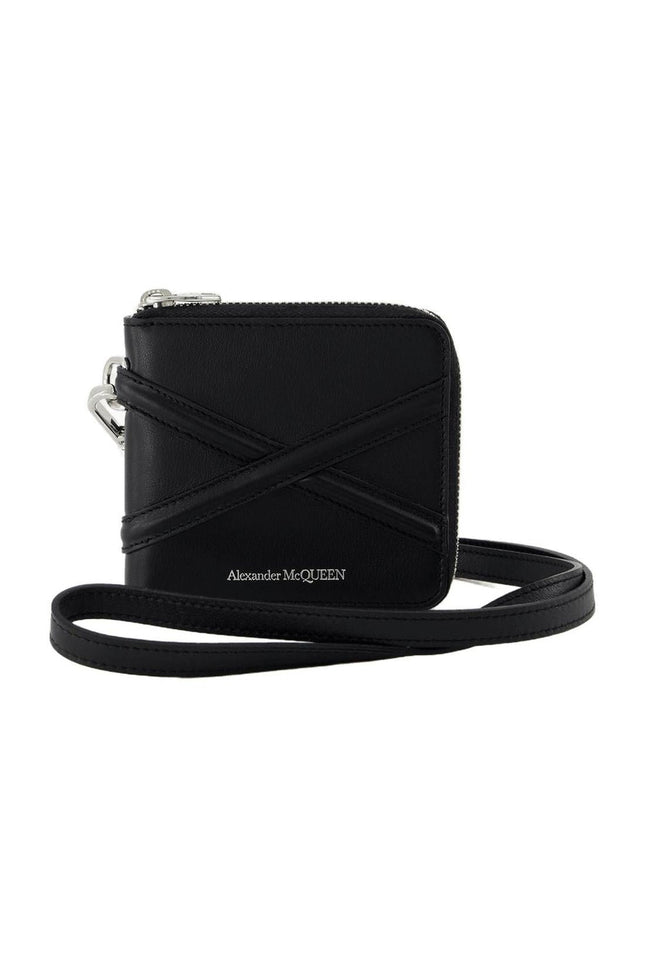 Zip Around Billfold Wallet - Alexander Mcqueen - Black - Leather