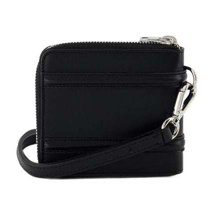 Zip Around Billfold Wallet - Alexander Mcqueen - Black - Leather