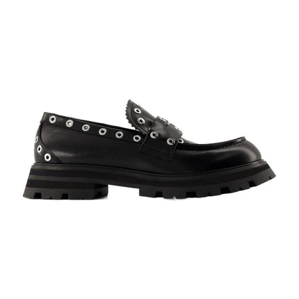 Wander Ankle Boots - Alexander Mcqueen - Black/White - Leather