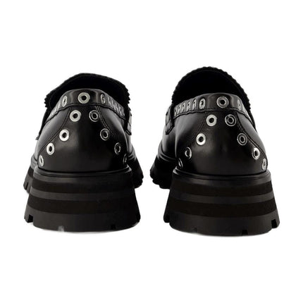 Wander Ankle Boots - Alexander Mcqueen - Black/White - Leather