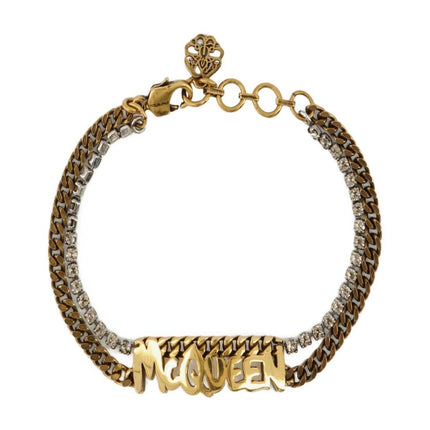Graffiti Bracelet - Alexander Mcqueen - Antic Gold - Metal