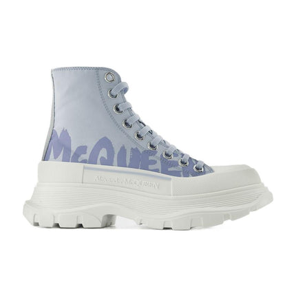 Tread Slick Sneakers - Alexander Mcqueen - Black/White - Leather