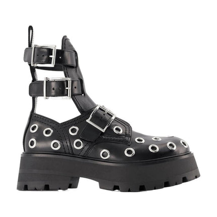 Ankle Boots - Alexander Mcqueen - Black/White - Leather