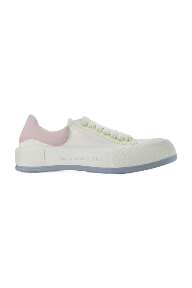 Oversized Sneakers - Alexander Mcqueen - White/Pink - Leather