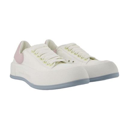 Oversized Sneakers - Alexander Mcqueen - White/Pink - Leather