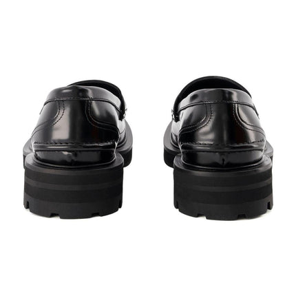 Oversize Flat Shoes - Alexander Mcqueen -  Black - Leather