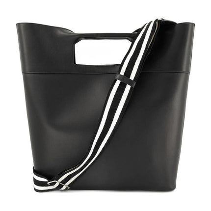 The Square Bow Ns Handbag - Alexander Mcqueen -  Black - Leather