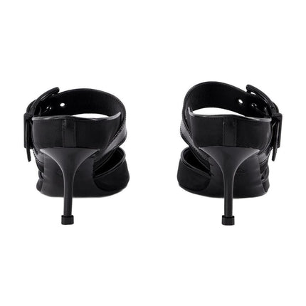Mules Mit Punk-Schnalle - Alexander Mcqueen - Leder - Schwarz