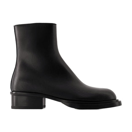 Cuban Stack Stiefeletten - Alexander Mcqueen - Leder - Schwarz