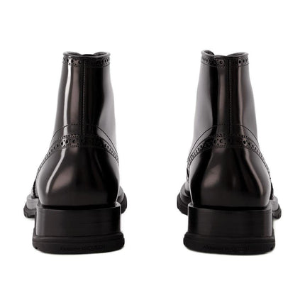 Schnürstiefeletten - Alexander Mcqueen - Leder - Schwarz