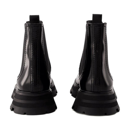 Chelsea-Boots - Alexander Mcqueen - Leder - Schwarz