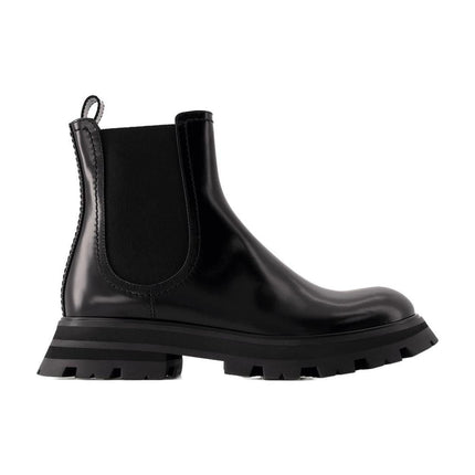 Chelsea-Boots - Alexander Mcqueen - Leder - Schwarz