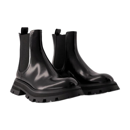 Chelsea-Boots - Alexander Mcqueen - Leder - Schwarz
