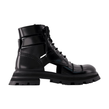 Wander Stiefeletten - Alexander Mcqueen - Leder - Schwarz